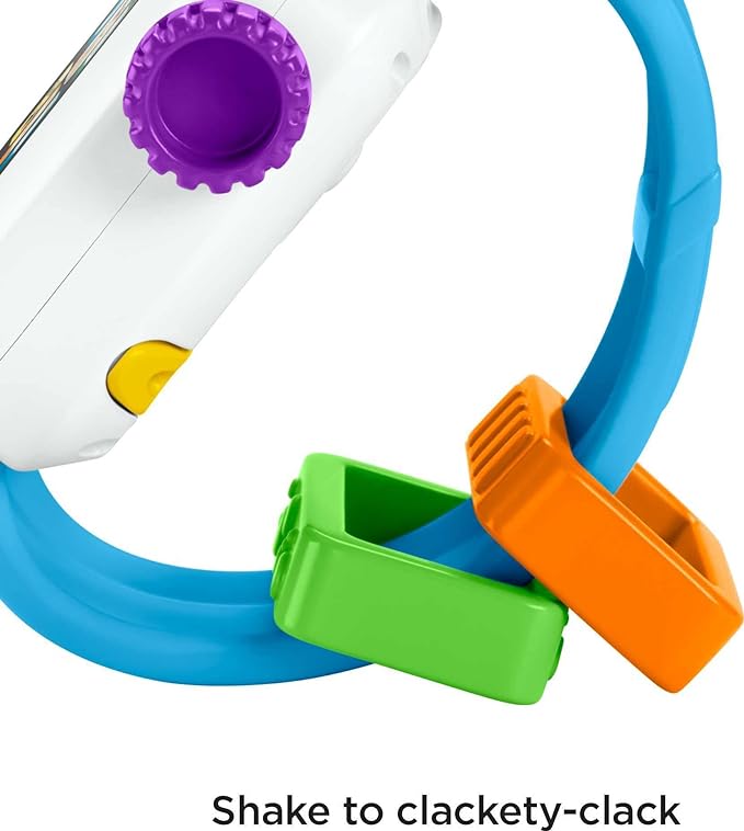 AA-179$-Fisher-Price Baby to Toddler Toy Laugh & Learn Time to Learn Smartwatch with Lights & Music for Pretend Play Infants