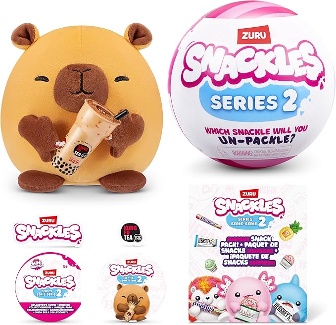 AA-Live-2 Mystery UNbox 5 Inch Plush in Capsule by ZURU, Ultra Soft Plush, Collectible Plush with Real Licensed Brands, Stuffed Animal