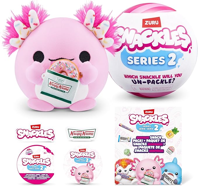 AA-Live-2 Mystery UNbox 5 Inch Plush in Capsule by ZURU, Ultra Soft Plush, Collectible Plush with Real Licensed Brands, Stuffed Animal