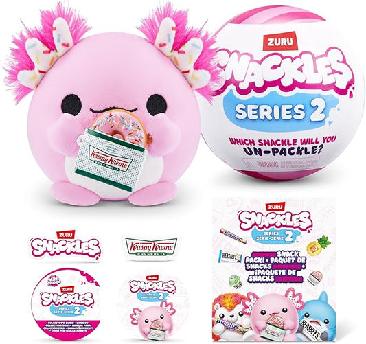 AA-Live-2 Mystery UNbox 5 Inch Plush in Capsule by ZURU, Ultra Soft Plush, Collectible Plush with Real Licensed Brands, Stuffed Animal