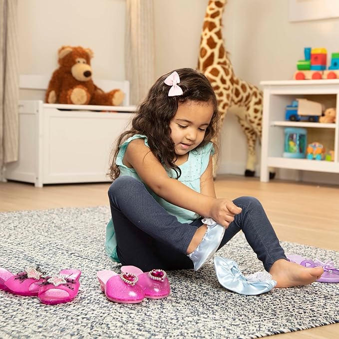 AA-209$-Melissa & Doug Role Play Collection, Step in Style! (Set of 4 Pairs, Frustration-Free Packaging), Multi-colored, Standard