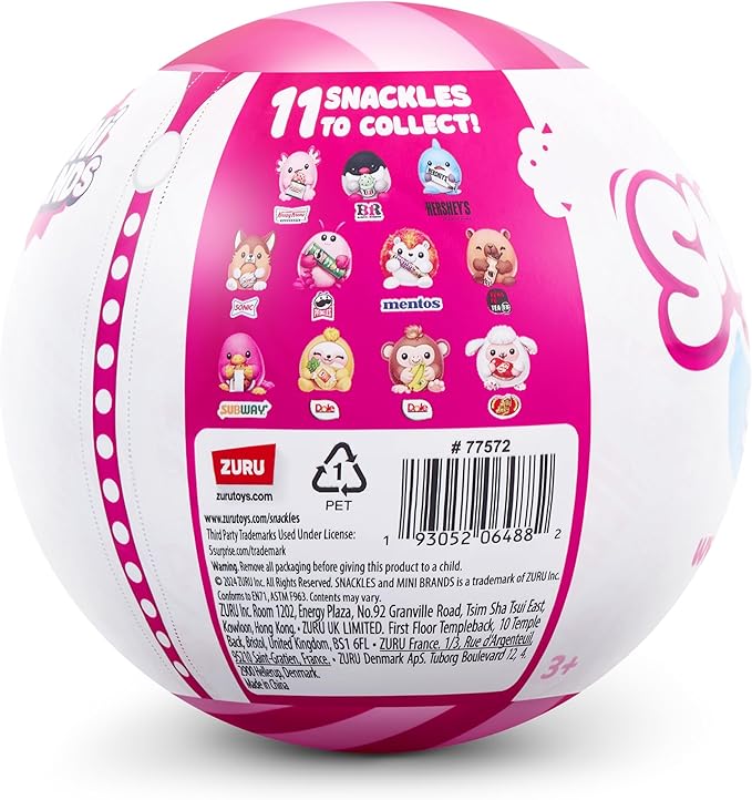 AA-Live-2 Mystery UNbox 5 Inch Plush in Capsule by ZURU, Ultra Soft Plush, Collectible Plush with Real Licensed Brands, Stuffed Animal