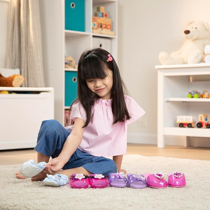 AA-209$-Melissa & Doug Role Play Collection, Step in Style! (Set of 4 Pairs, Frustration-Free Packaging), Multi-colored, Standard