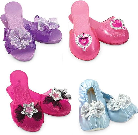AA-209$-Melissa & Doug Role Play Collection, Step in Style! (Set of 4 Pairs, Frustration-Free Packaging), Multi-colored, Standard