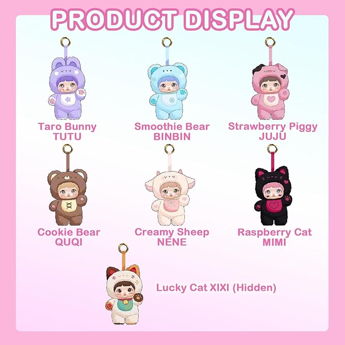 Debbie-980-Loveliness Never Ends Series Plush Blind Box 1PC (1 of 7 Possible Styles) Cute Figures Collectible Toys Birthday Gifts