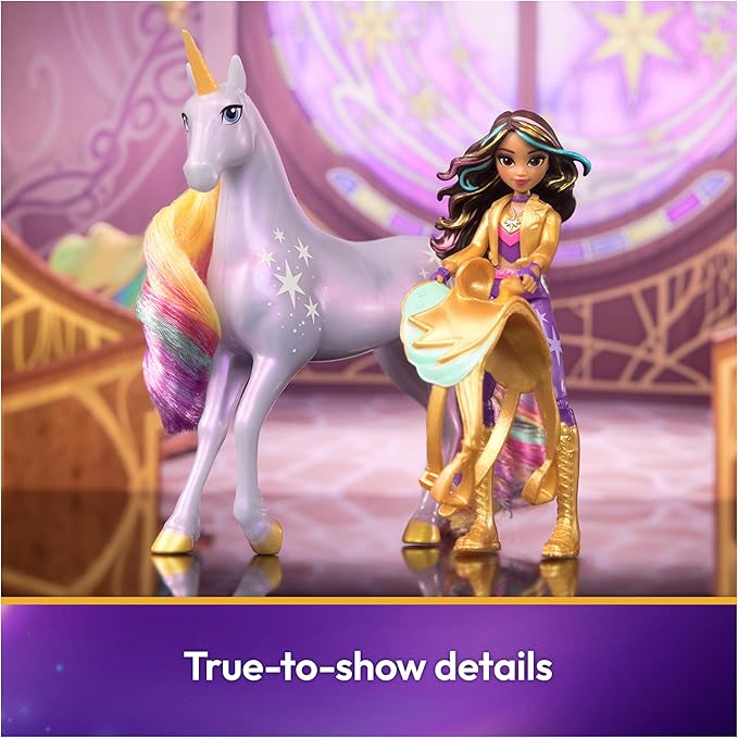 Debbie-466-Unicorn Academy, Sophia & Wildstar with 2 Accessories & Hair Tool